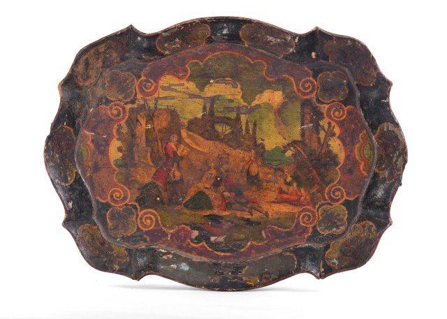 Vassoio in legno sagomato, Venezia XVIII secolo