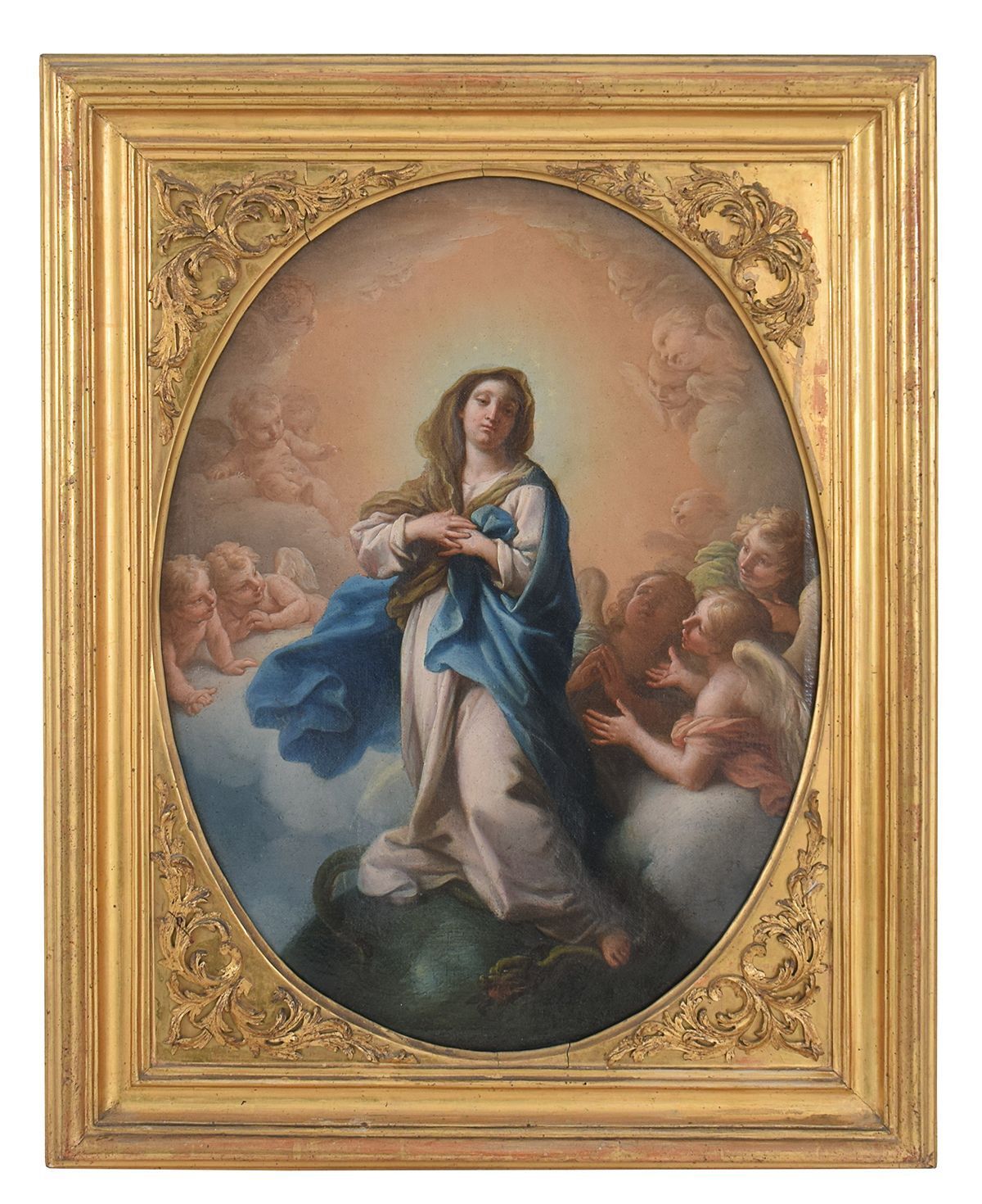 Dipinto olio su tela della Vergine Assunta, 1711, Stefano Parrocel