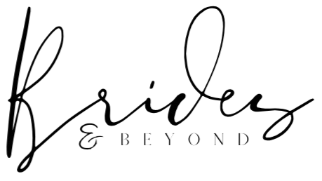 Logo for "Brides & Beyond" in elegant cursive font. "& BEYOND" is in a serif font below.
