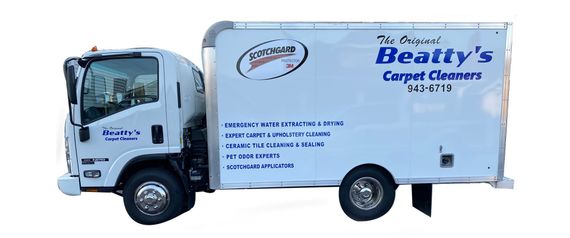 Beatty’s upholstery cleaning van in Williamsburg, PA Beatty’s upholstery cleaning van in Williamsburg, PA