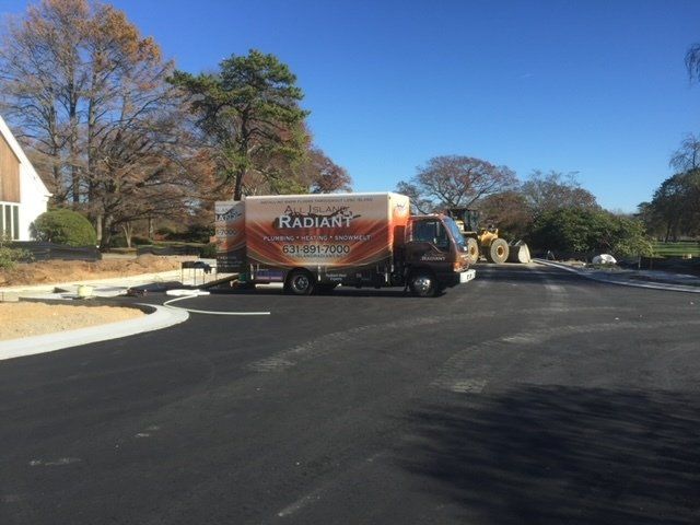 image of our all island radiant heating contractors truck