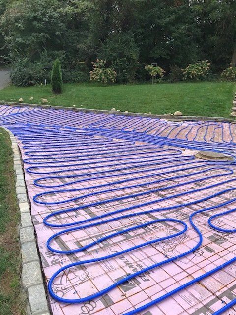 electric heated paver driveway