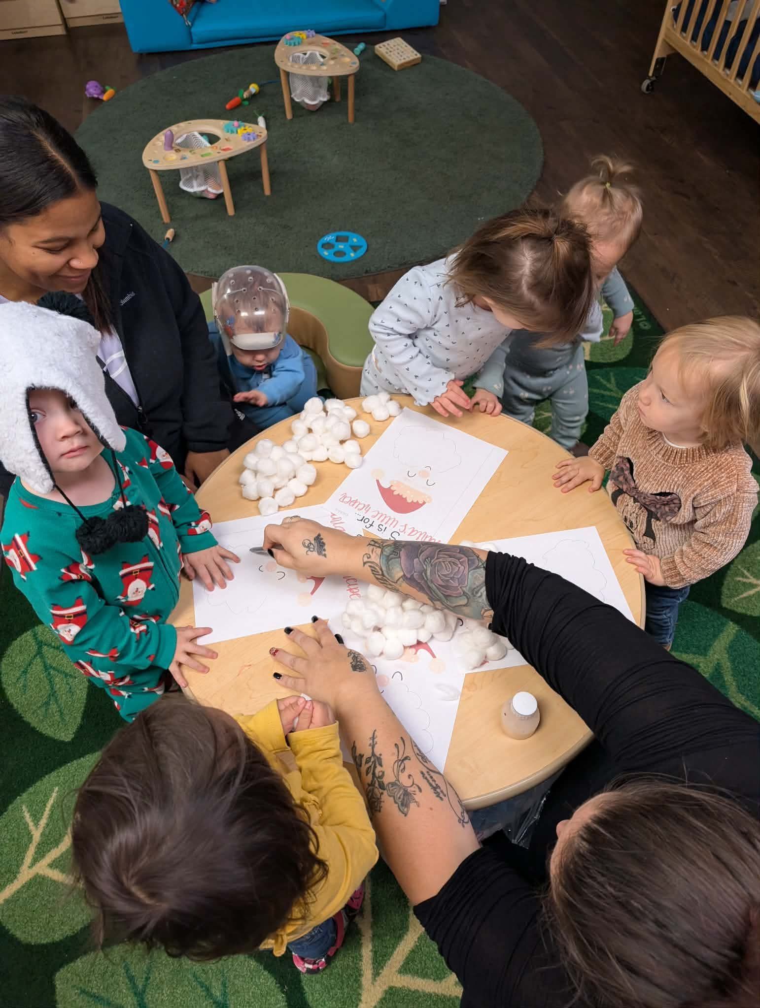 Empty white background.