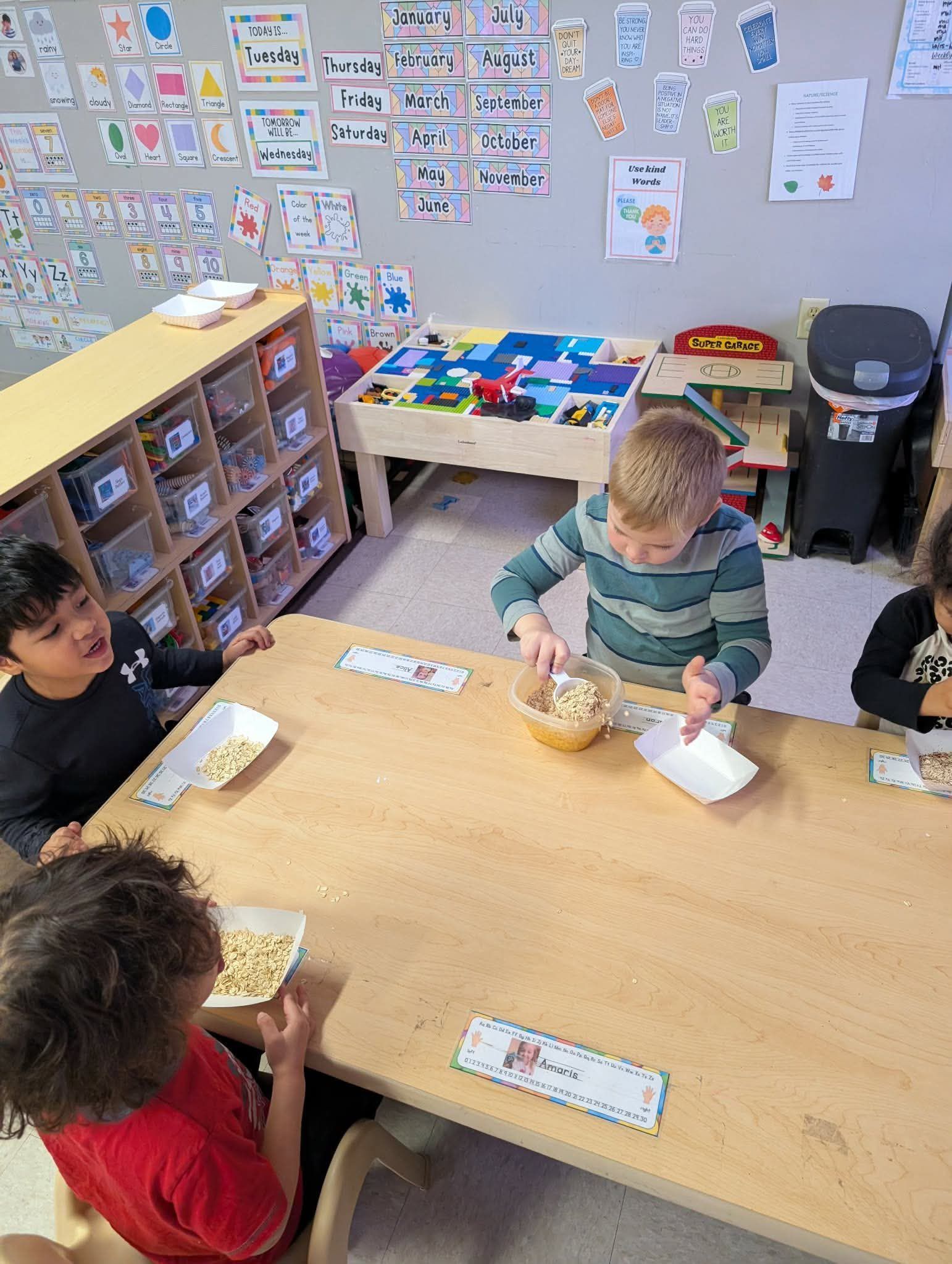 Empty white background.