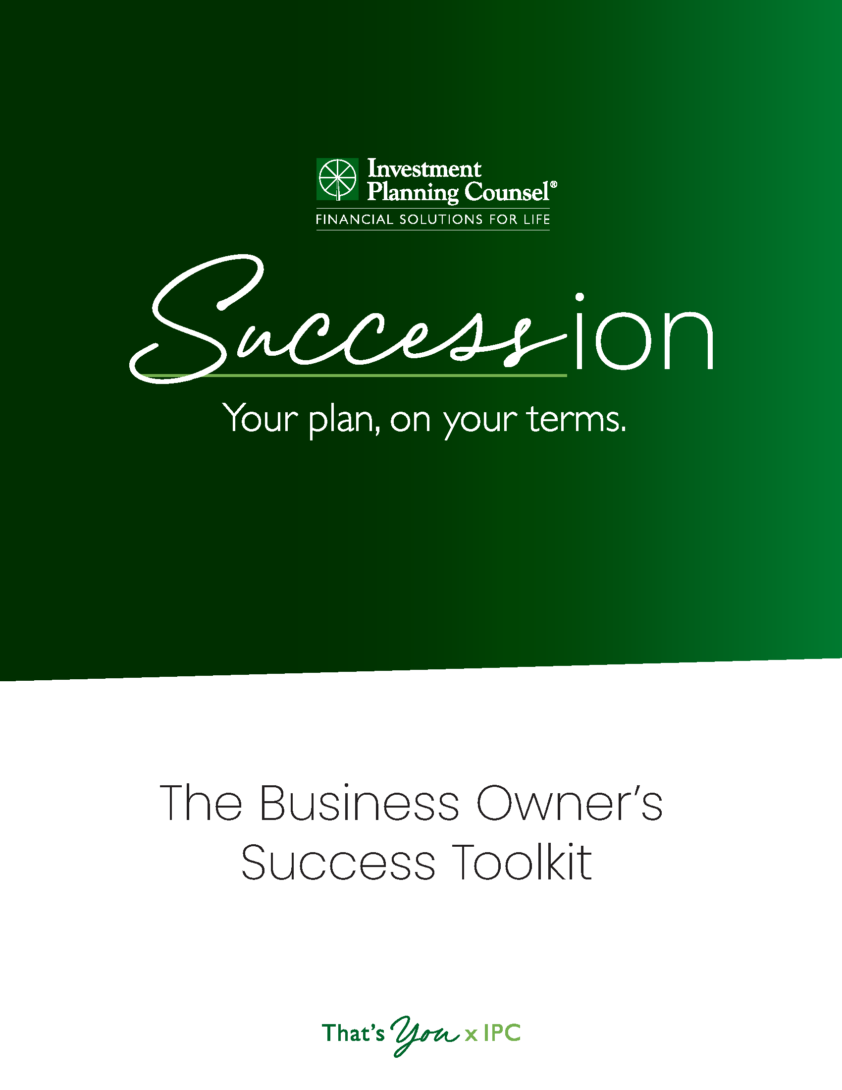 Download the Succession Toolkit for Business Owners