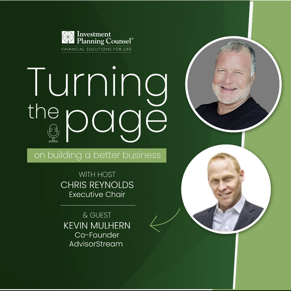 Turning the Page Podcast card with Kevin Mulhern