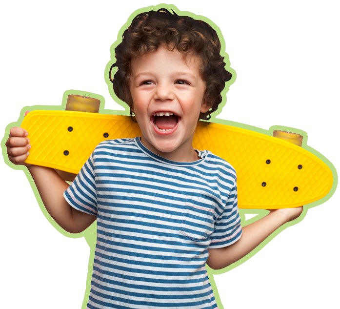 Boy With Yellow Skate Board — Chicago, IL — Star Kids Math & Science Academy