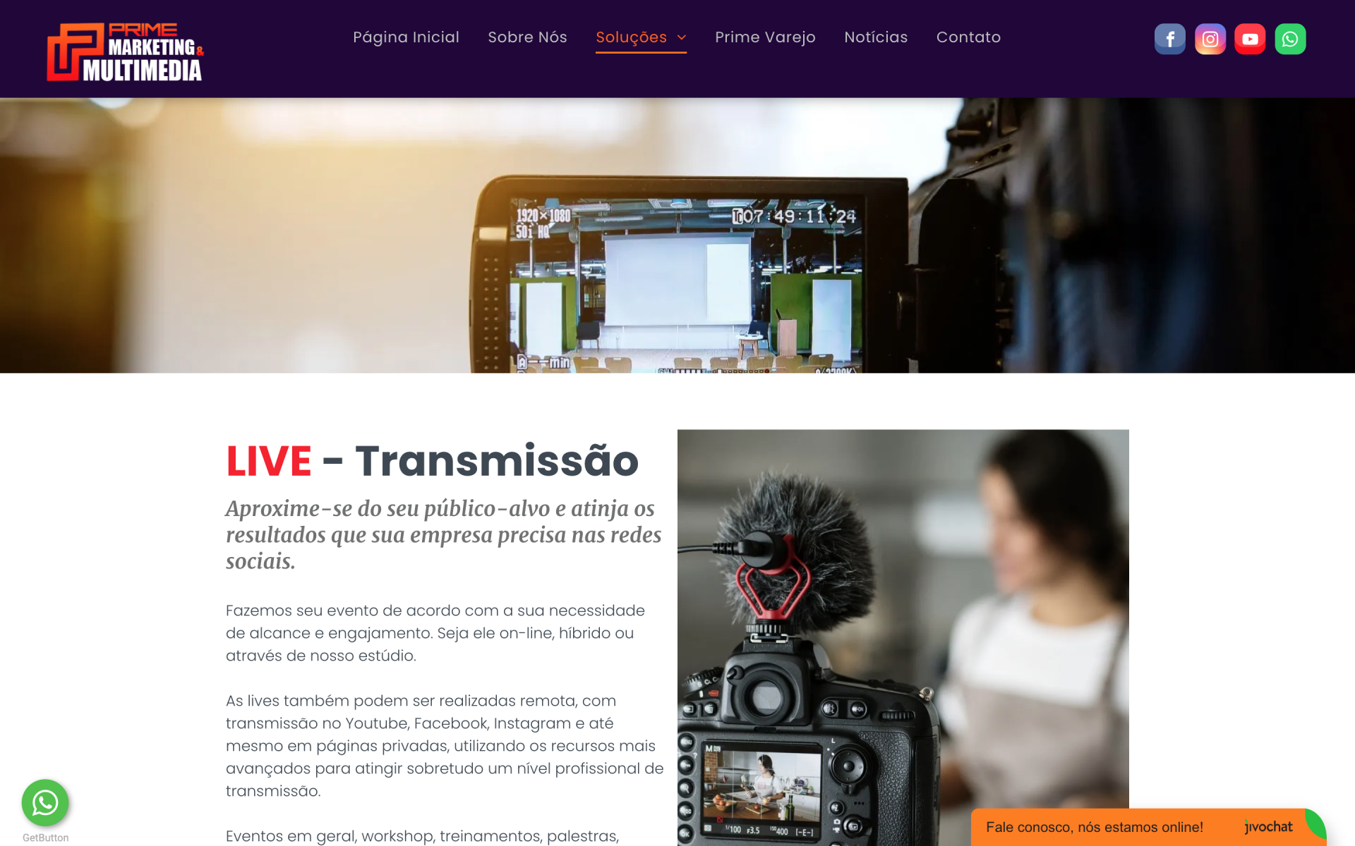 Ajuda a transmissão ao vivo (eventos, permissões, proibições, etc