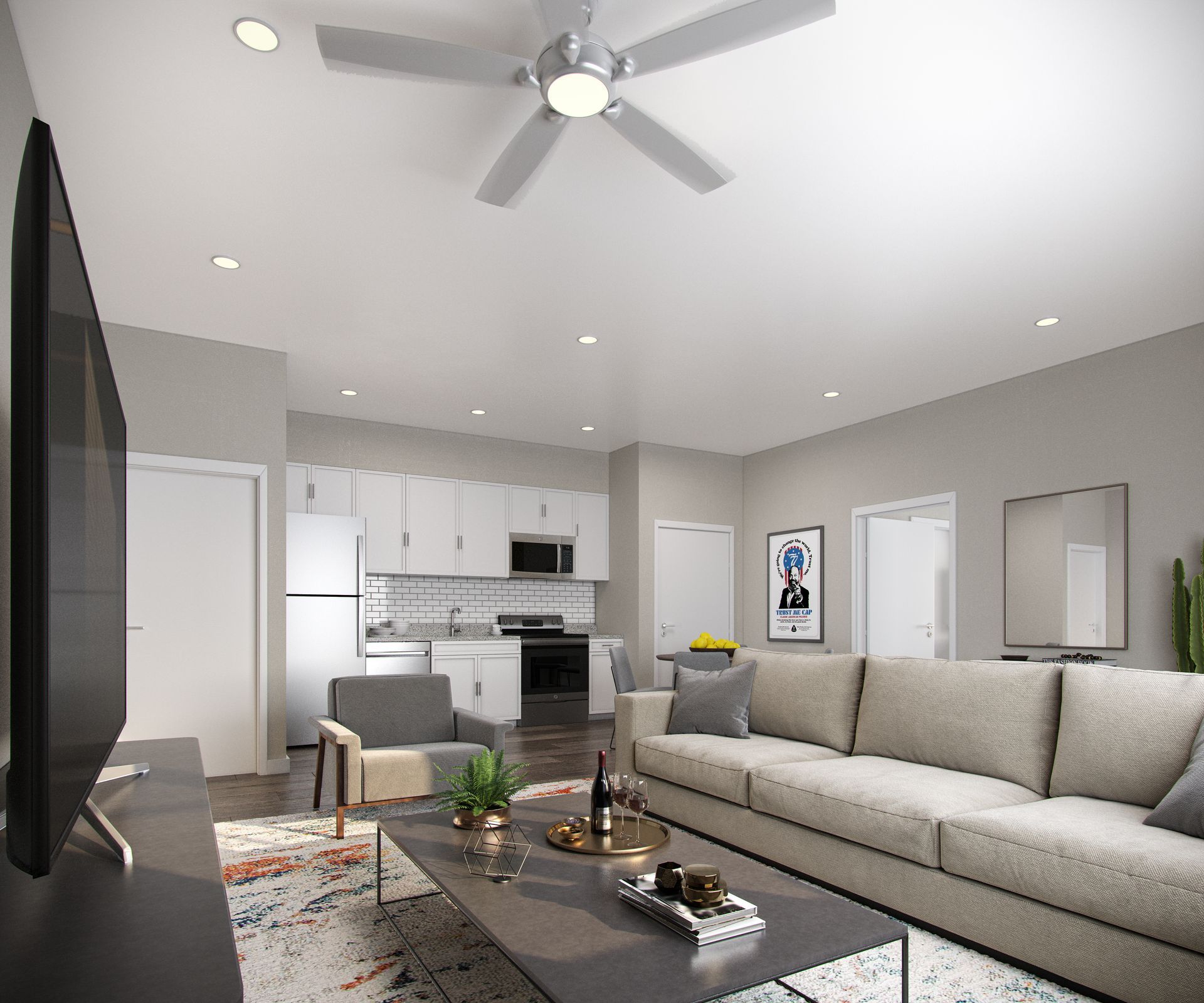 the wilbury apartments living room 