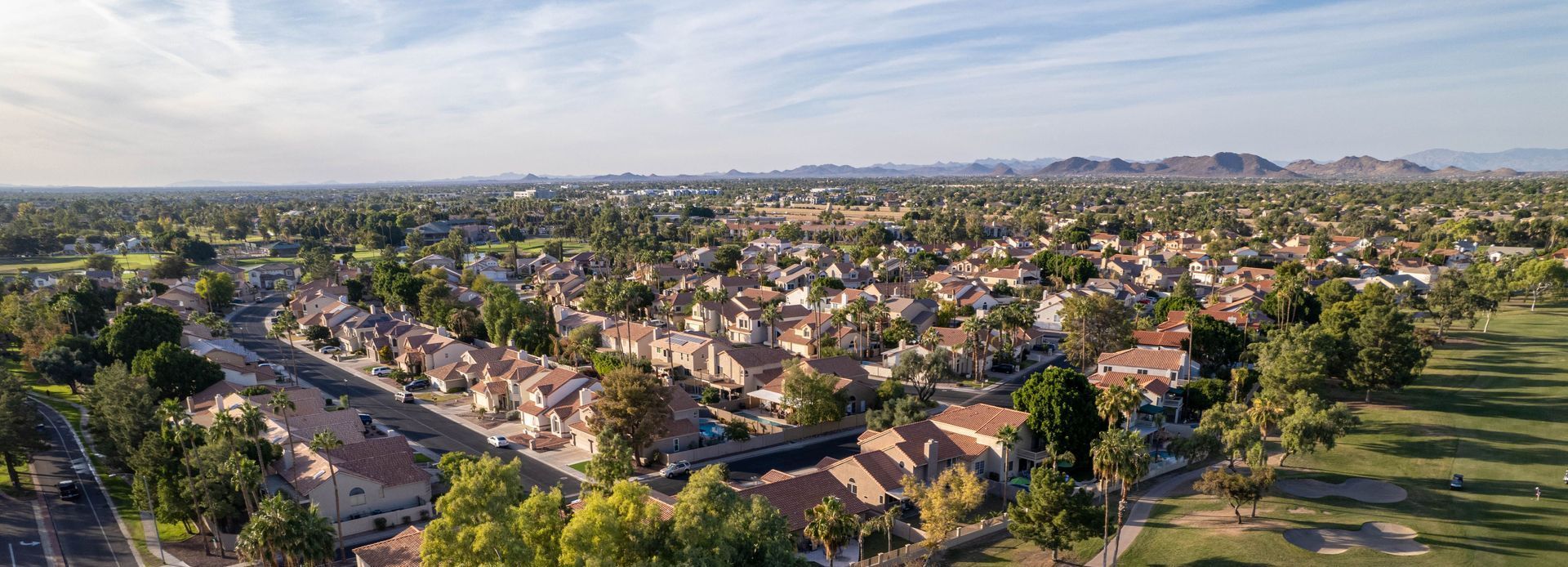 View of Phoenix neighborhood, illustrating a location for small business insurance