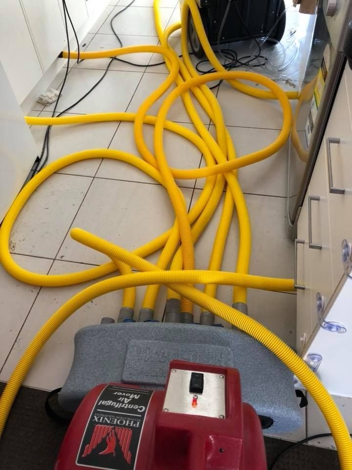 A House is Being Cleaned Using Structural Drying Machine — Restore All Qld in South Burnett, QLD