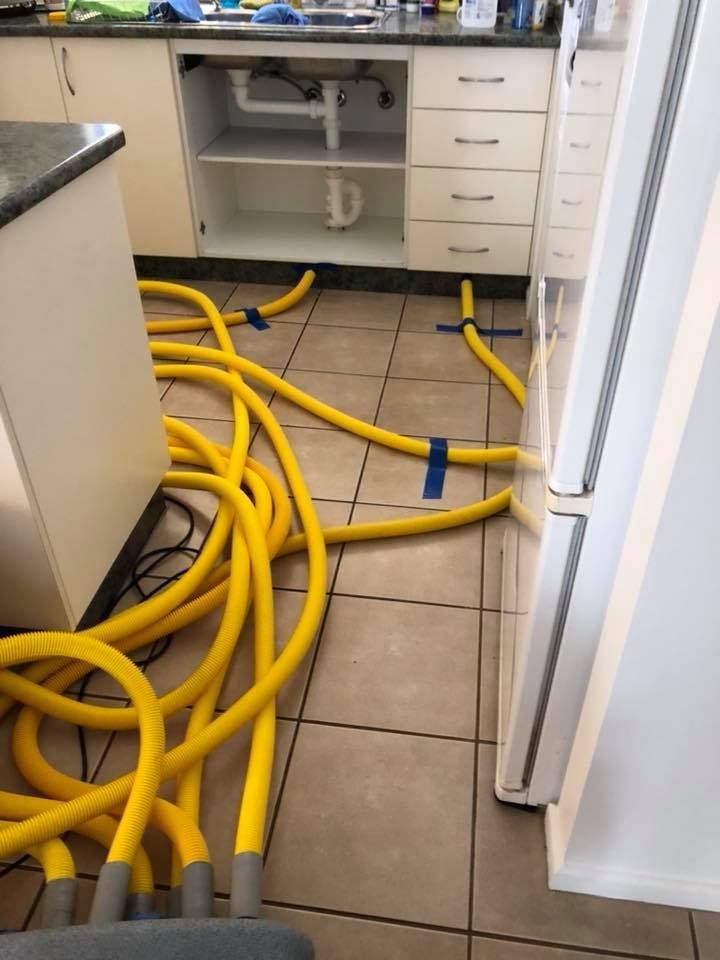 A Kitchen With Structural Drying Machine — Restore All Qld in Bundaberg, QLD