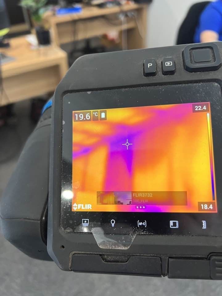 A Thermal Camera Shows a Temperature — Restore All Qld in Kingaroy, QLD