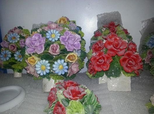 fiori in ceramica