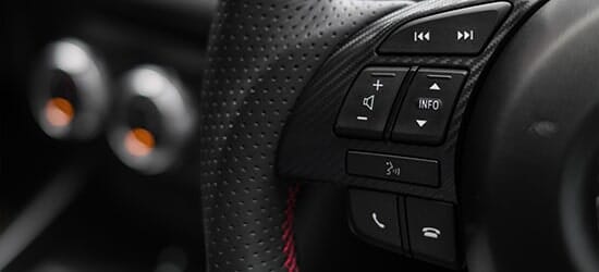 Close up shot of a steering wheel — Car Audio in Lemoyne, PA