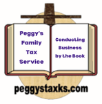 Logo for Peggy's Family Tax Service