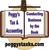 Logo for Peggy's Family Tax Service