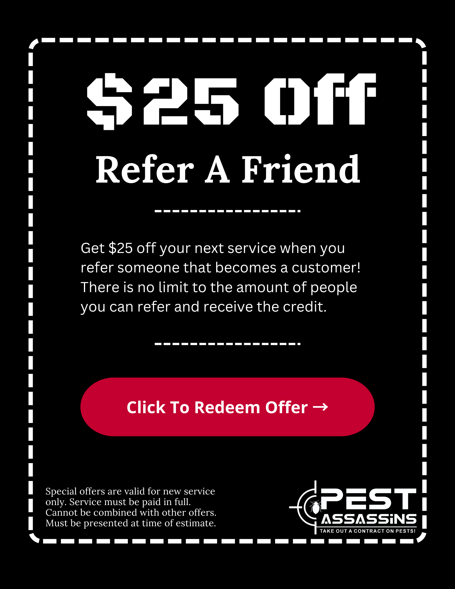 refer a friend discount pest control. 