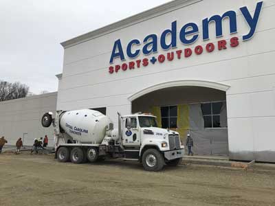 Academy Sports And Outdoors — Greensboro, NC — Central Carolina Concrete, LLC