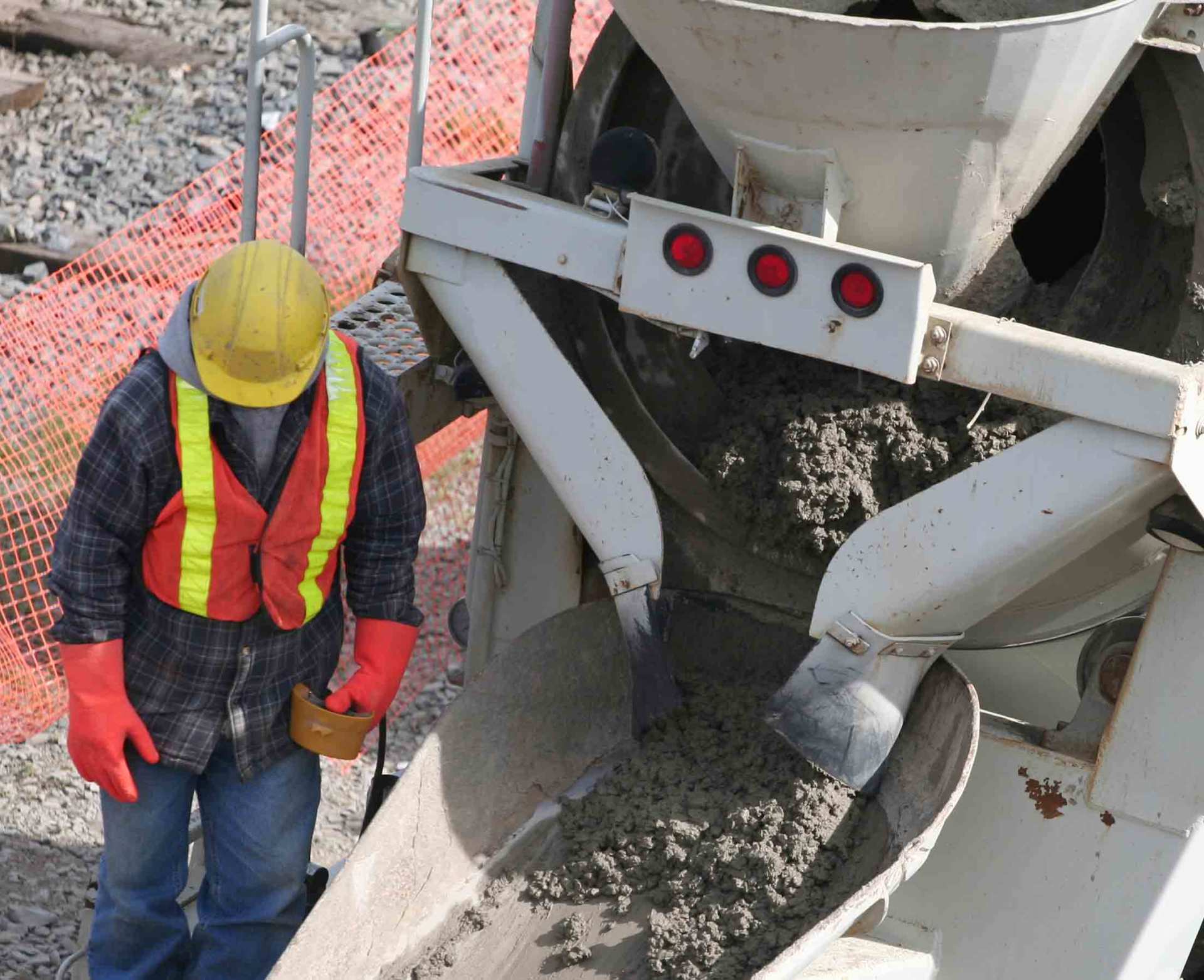 Back of the Concrete Mixer Truck — Greensboro, NC — Central Carolina Concrete, LLC