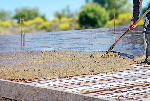 Man Working On Concrete Casting — Greensboro, NC — Central Carolina Concrete, LLC