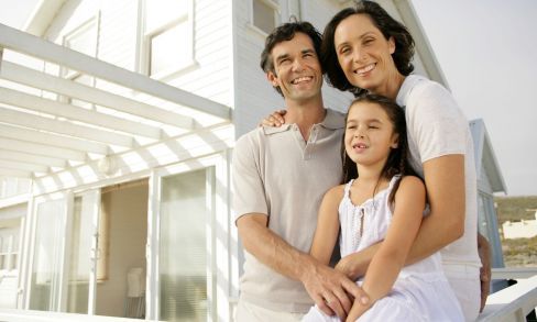 Family happy with professional painting services in Gold Coast