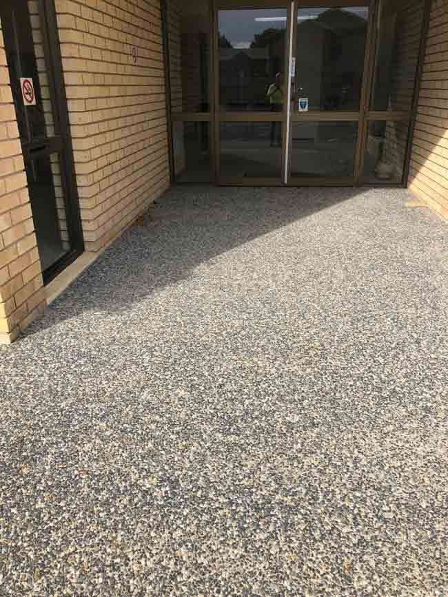 Stone Aggregate Patio — Wieland Concreting in Rockhampton, QLD