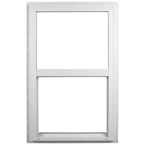A white window with a white frame on a white background.