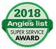 a logo that says award winning service on it