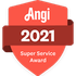 the logo for angie 's list 2019 super service award