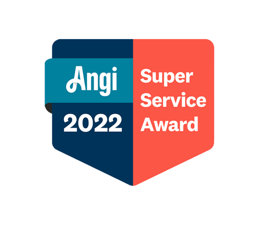 a badge that says angi 2020 super service award