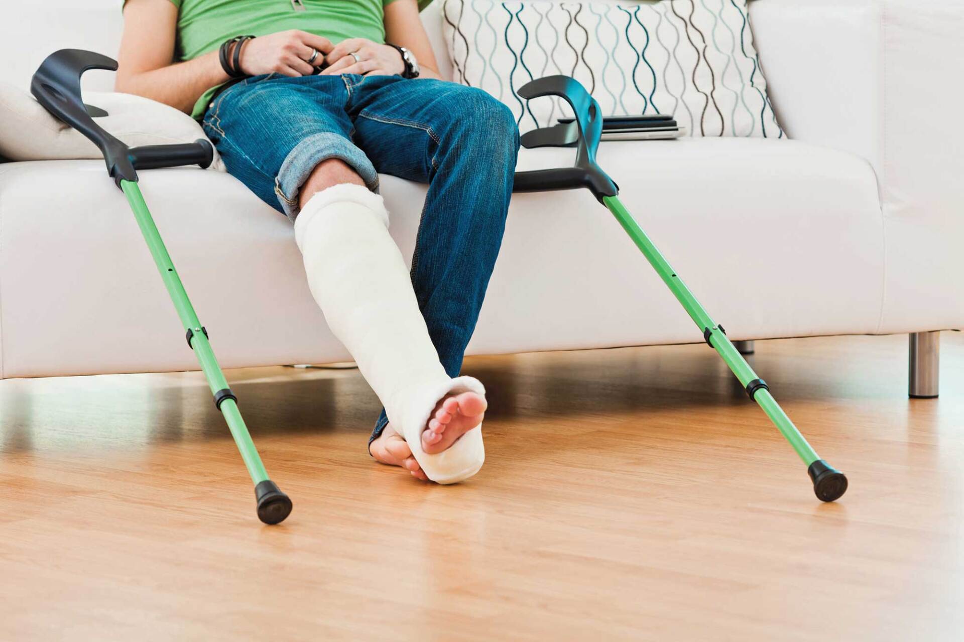 Man with Broken Leg — Metairie, LA — Bernard V Davis, Attorney At Law