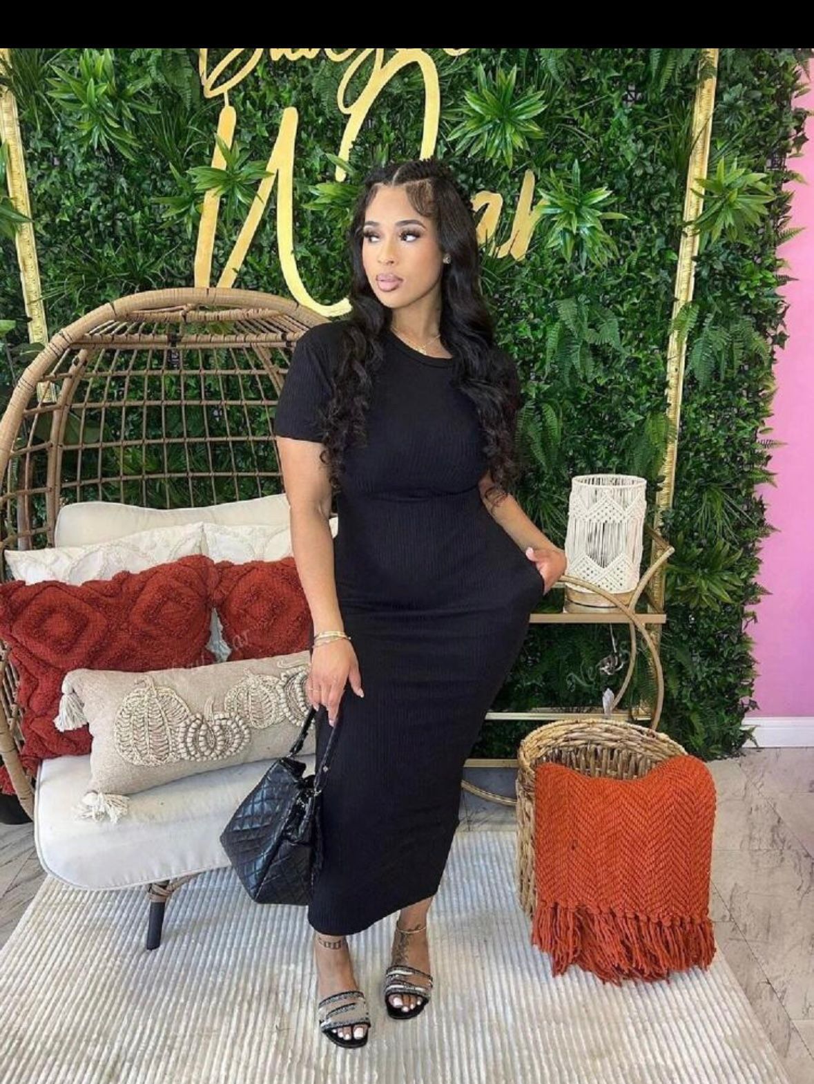 Lil Lady Maxi Dress-Black