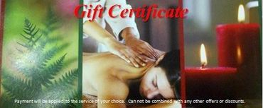 gift certificate