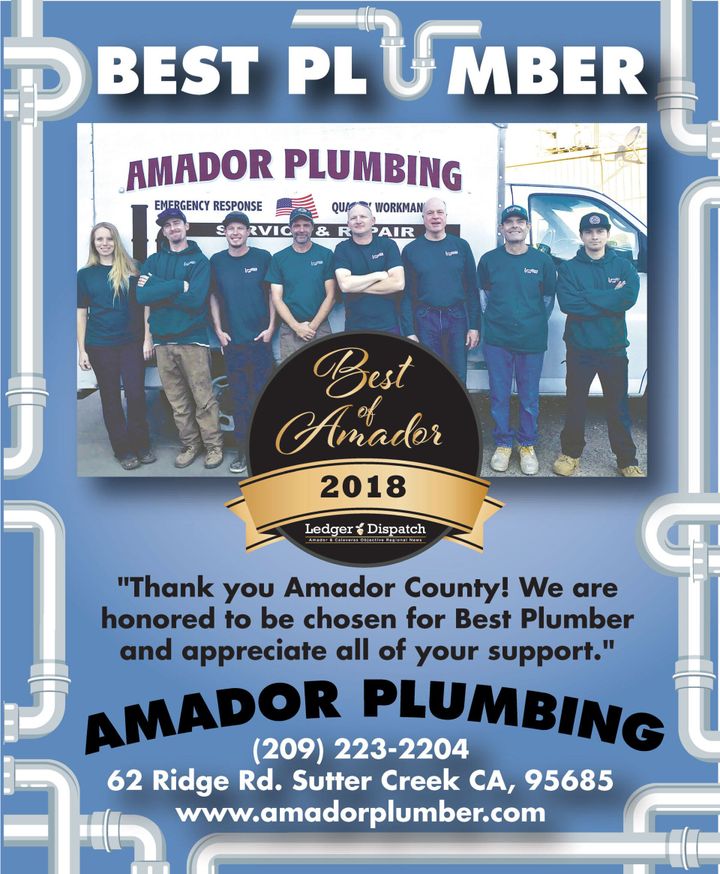 Best of Amador 2018 – Sutter Creek, CA – Amador Plumbing