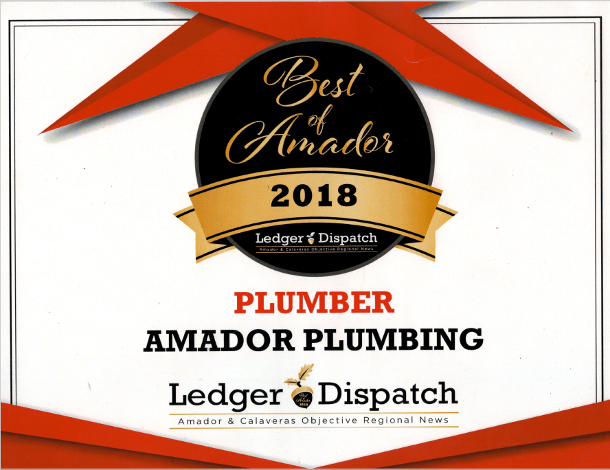 Best of Amador 2018 Plumber – Sutter Creek, CA – Amador Plumbing