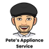 Cartoon logo of a smiling person wearing a black cap, with the text "Pete’s Appliance Service" underneath.