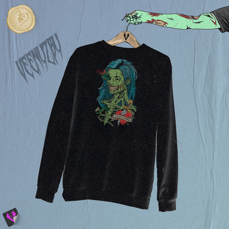 Blusão Zumbi Preto Grande