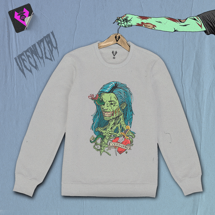 Blusão Zumbi Cinza Frente