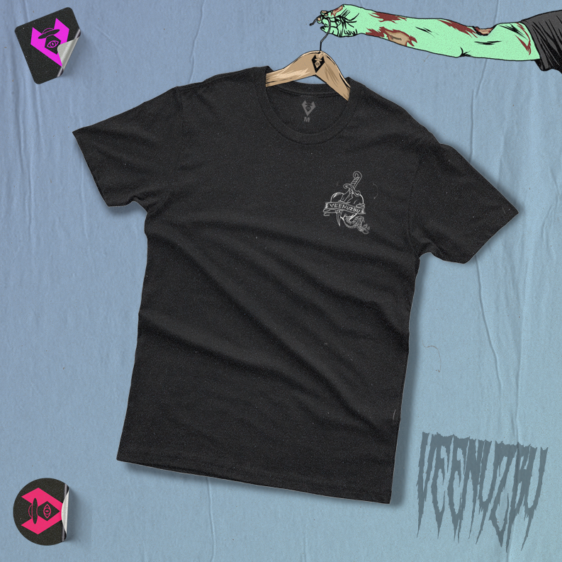 Camiseta Zumbi Preta Front