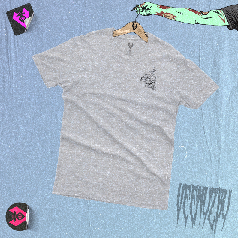Camiseta Cinza Zumbi Front 