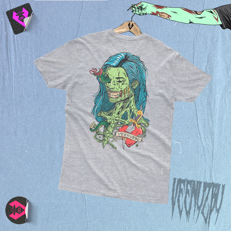 Camiseta Cinza Zumbi Back