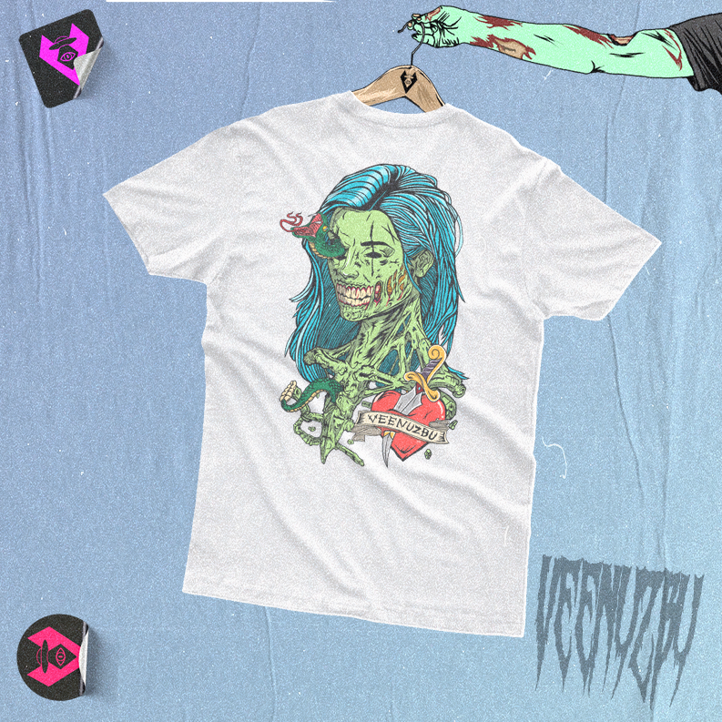 Camiseta Zumbi Back branca