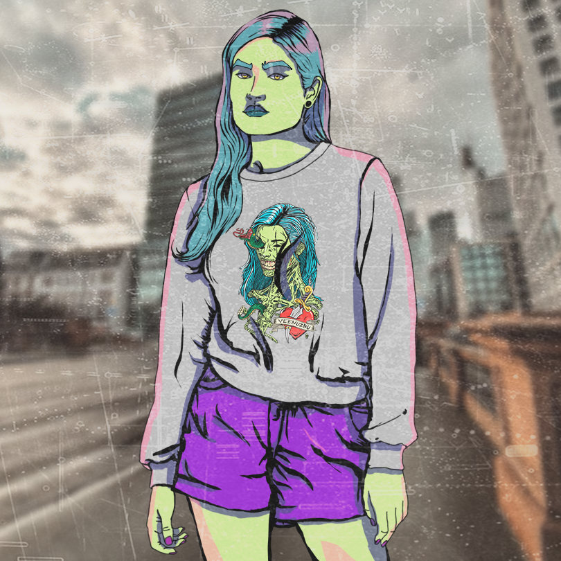 Blusão Zumbi Cinza Grande