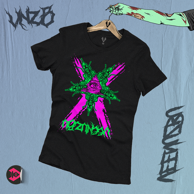 Camiseta baby Preta Mosca