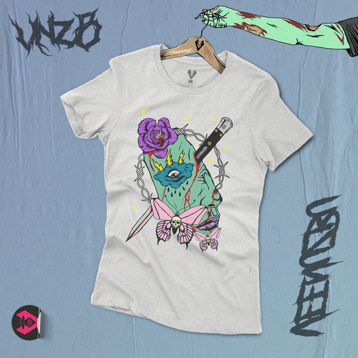 camiseta Baby branca borboleta