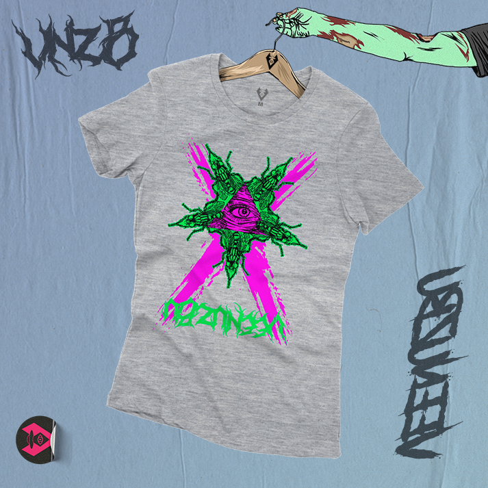 Camiseta baby Cinza Mosca