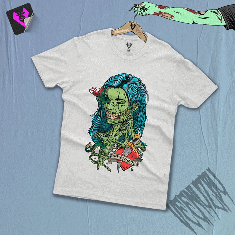 Camiseta Zumbi Branca