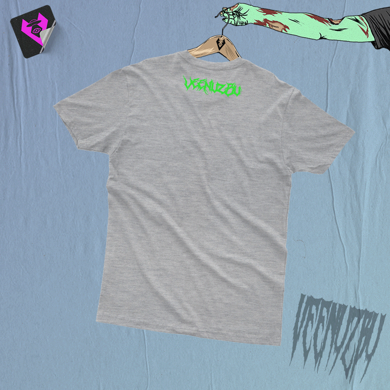 Camiseta cinza Coração Costas