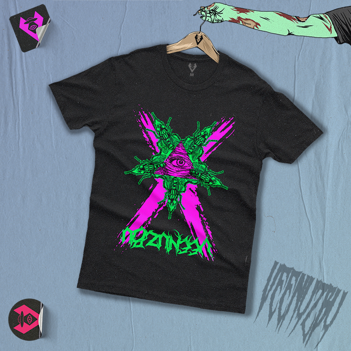 Camiseta Preta Mosca